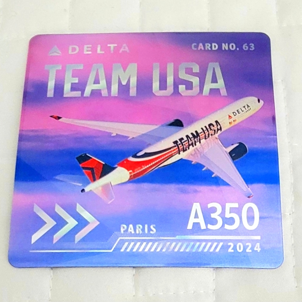 Official Delta Airlines '24 Olympics Trading Card